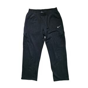 Nike Fleece Cargo Pants Men’s XL Black 586385-010 Sweatpants Cargo